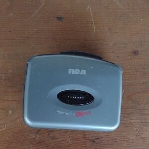 RCA Silver Stereo Cassette Player